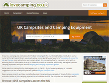 Tablet Screenshot of lovecamping.co.uk