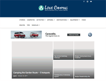 Tablet Screenshot of lovecamping.co.za